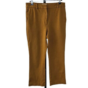 Aritzia Sunday Best Mini Flare Pants size 6 Rust Brown  Trousers